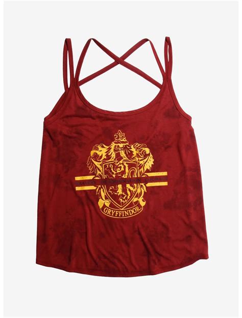 Harry Potter Gryffindor Tie Dye Girls Strappy Tank Top Plus Size