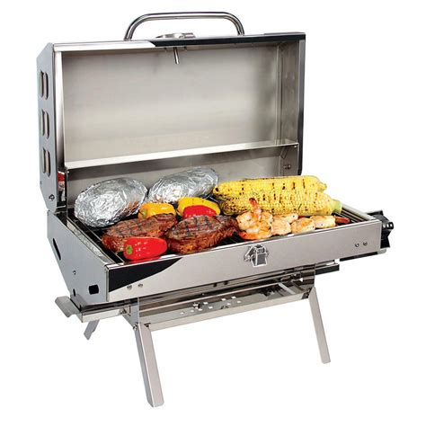 Rotisserie stops in 4 positions for perfect cooking. Stainless Steel Mountable Grill - Camco 57305 - Gas Grills ...