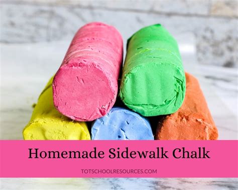 Homemade Sidewalk Chalk Fun Activity For Kids