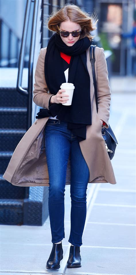 9 Outfits That Prove Ankle Boots Go With Everything Emma Stone Outfit
