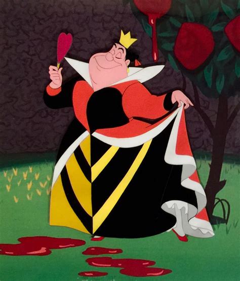 Animation Collection Original Production Cel Of The Queen Of Hearts