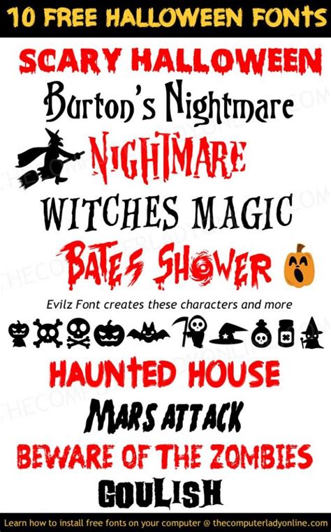 10 Free Spooky Halloween Fonts Halloween Fonts Free Halloween Fonts