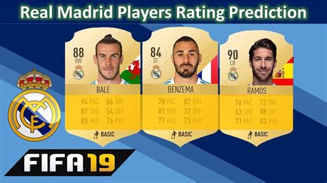 Fifa 19 Real Madrid Players Rating Prediction Ft Bale Benzema Isco Youtube