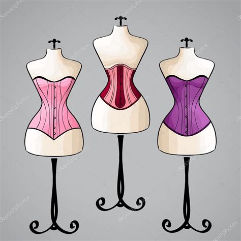 Corset On Female Mannequin Stock Illustration By ©werta W 53477141