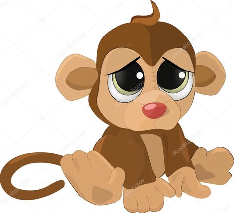 Soft Toy A Sad Monkey Stock Vector Image By ©liusaart 1352823