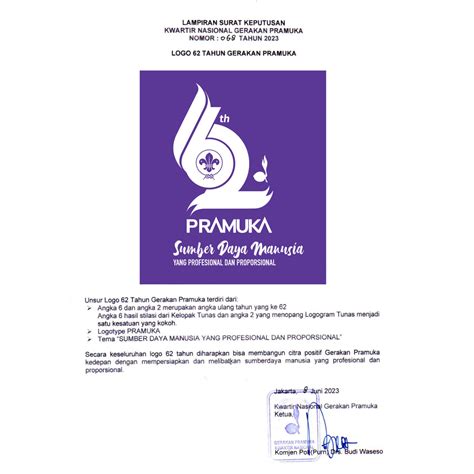 Kwarnas Launching Logo 62 Tahun Gerakan Pramuka Warta Pramuka