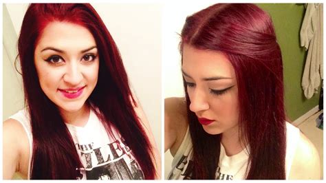 How To Dye Dark Hair Red Without Bleach Youtube