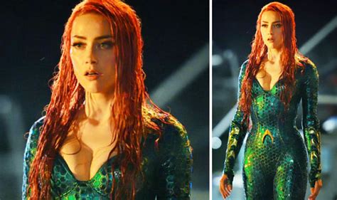 Aquaman Incredible First Look At Amber Heard As Mera Using Her Powers In Dramatic Scene Films
