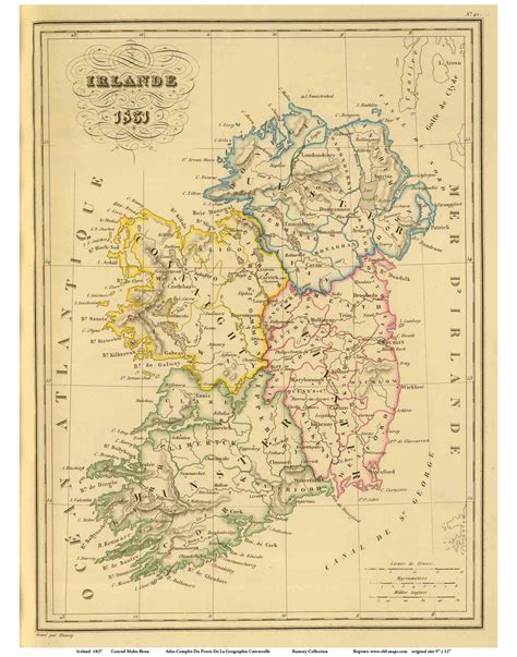 Old Maps Of Ireland Prints