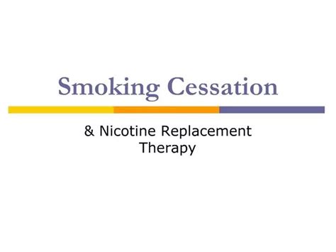 ppt smoking cessation powerpoint presentation free download id 494761