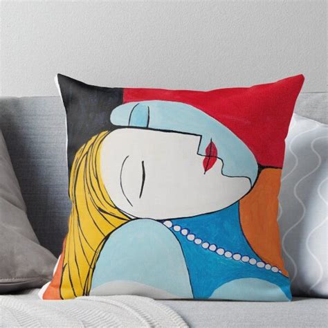 Picassos Inspiration Throw Pillow By Laurence Marie Bilodeau Lau In