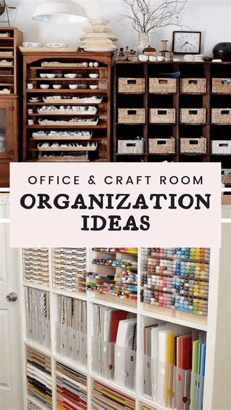 15 Stunning Office And Craft Room Organization Ideas