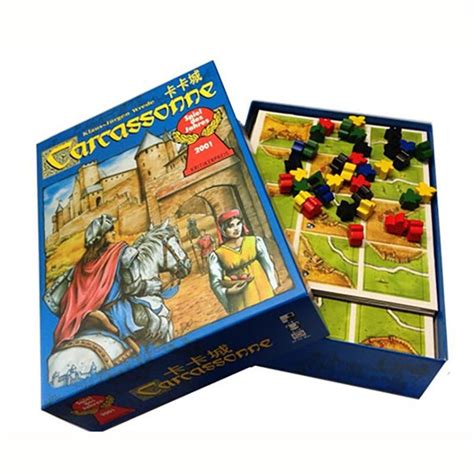 In this traditional word game, players use the letters in their hand to add words to the board that connect with words that have already been put down—creating a sort of crossword puzzle. Carcassonne Board Game 2-5 Players | Carcassonne board ...