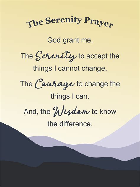 10 Best The Serenity Prayer Printable Version Printablee Com 10 Best