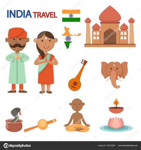 India Travel Illustration Vector Stock Vector Image By ©jehsomwang