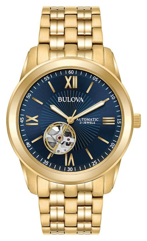 Bulova Mens Gold Plated Stainless Steel Watch Reviews