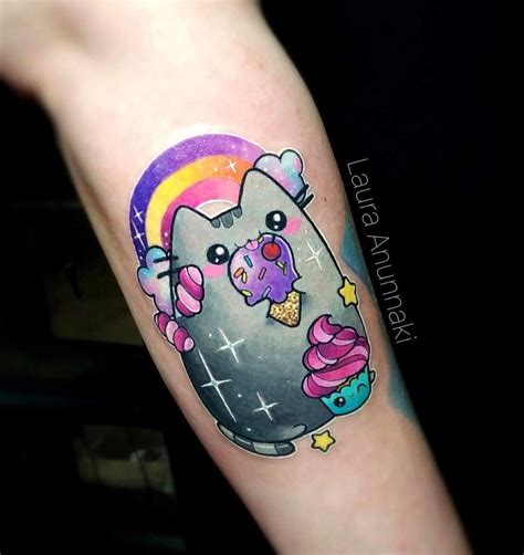 When I Look At This Sweet Pusheen Tattoo Always Im Like Ow