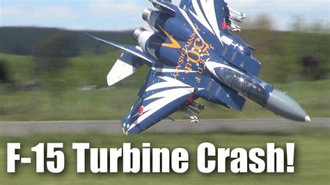 Impressive F 15 Jet Crash Large Rc Turbine Powered Model Plane