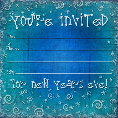 Free Printable New Years Eve Party Invitation Template Printable