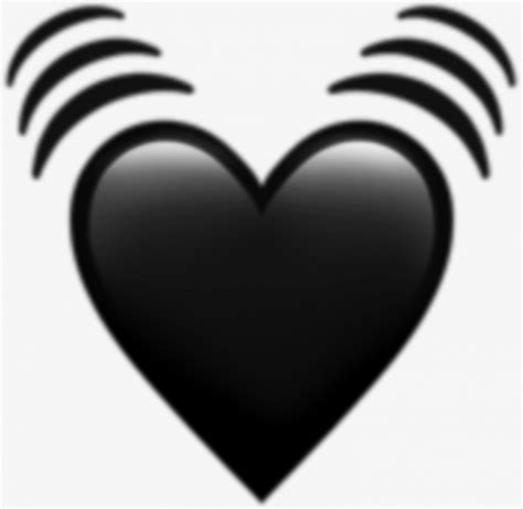 Black Heart Emoji Png Black Heart Emoji Transparent Png Black Heart