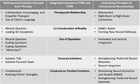Integrated Concepts Of Solution Focused Brief Therapy And Interpersonal