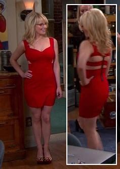 Wornontv Bernadettes Red Forever Dress On The Big Bang Theory