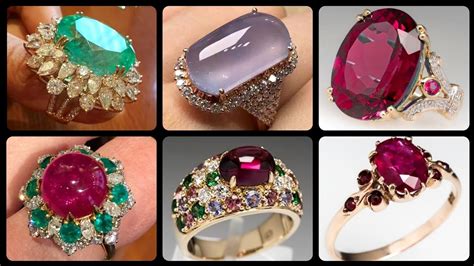 Most Expensive And Luxury Gemstone Rings In 14k Gold Ruby Emerald