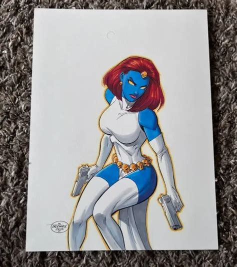 Sexy Mystique X Men Original Art By Scott Dalrymple 8 5 X11 Mutant Hot Comic 49 99 Picclick