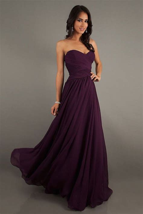 Purple Wedding Ideas With Pretty Details Purple Prom Dress Chiffon