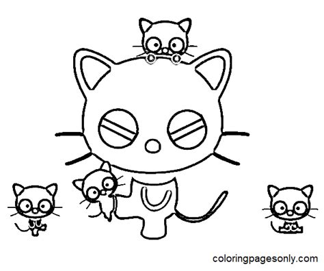 Chococat Coloring Pages Printable For Free Download