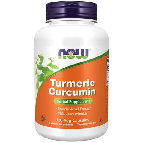 Now Supplements Turmeric Curcumin Derived From Turmeric Root Extract