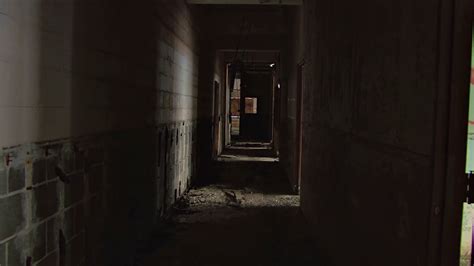 Scary Hallway In Abandoned Building Stock Footage Sbv 300128545 Storyblocks