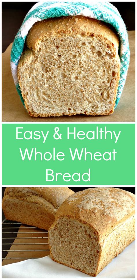When bread is made fresh, the flavor of whole wheat flour really comes through, enhancing any meal. Easy Healthy Whole Wheat Bread Recipe | This homemade ...