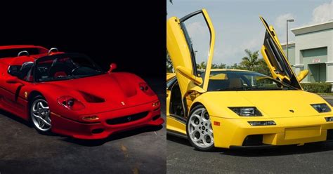 Supercar Icons Ferrari F50 Vs Lamborghini Diablo