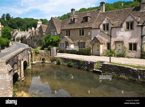 Castle Combe A Picturesque Village In Wiltshire England Uk Stock Photo