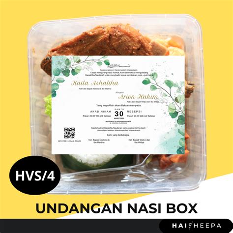 Jual Warna Cetak Undangan Besek Nasi Box Pernikahan Khitan Tasyakuran Shopee Indonesia