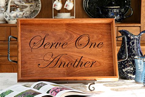 Serve One Another Serving Tray - Gathering Wood