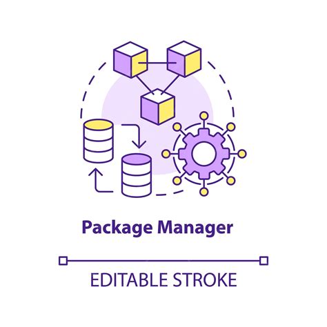 Premium Vector Package Manager Concept Icon