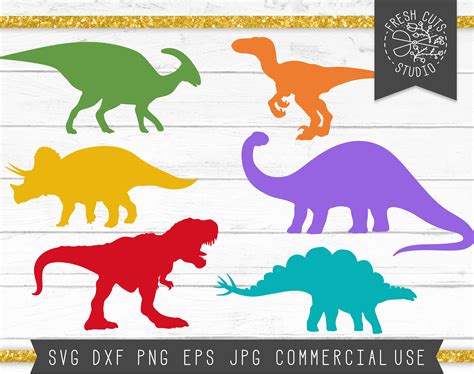 Dinosaur Svg Files Silhouettes Dxf Files Cutting Files Cricut Images