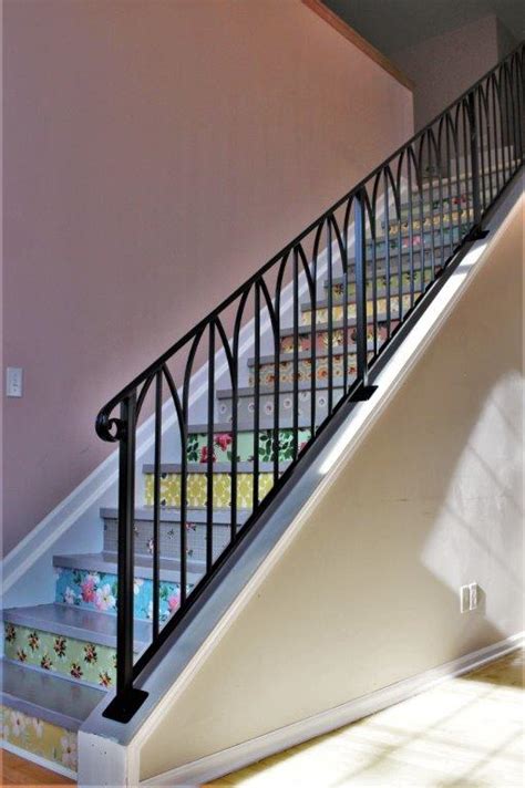 Wrought Iron Arch Railing For Stairs Great Lakes Metal Fabrication