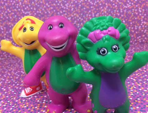 Barney The Dinosaur Bj And Baby Bob Figures Etsy Canada Barney The