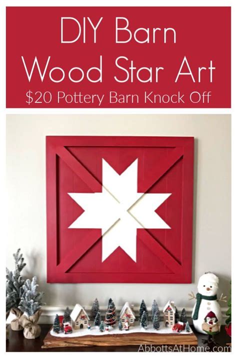 Wooden Diy Barn Star Art Pottery Barn Knock Off Wooden Diy Diy