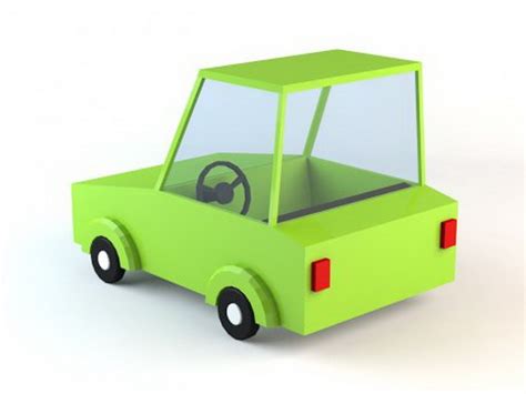 Low Poly Car 3d Model Object Files Free Download