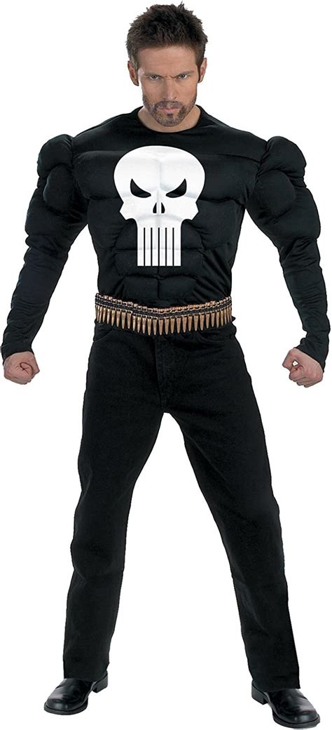 Punisher Costume Adult Muscle Clothing Shoes And Jewelry