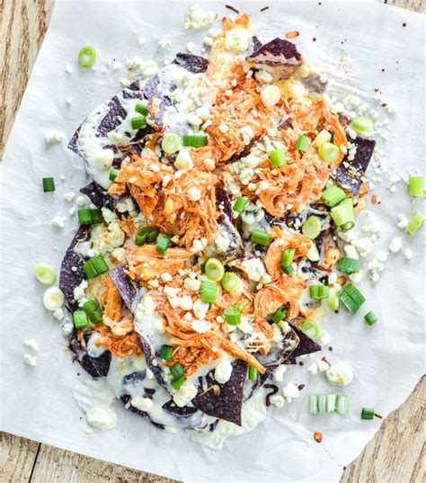 ¼ cup blue cheese crumbles. Buffalo Chicken Nachos with Blue Cheese SauceCooking and Beer