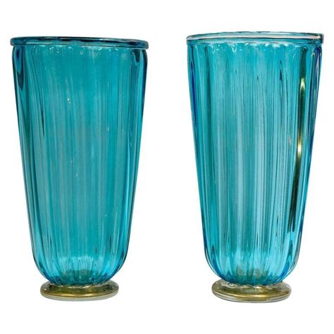Pair Of Vases In Murano Glass Vase Verre Verre De Murano Murano Glass