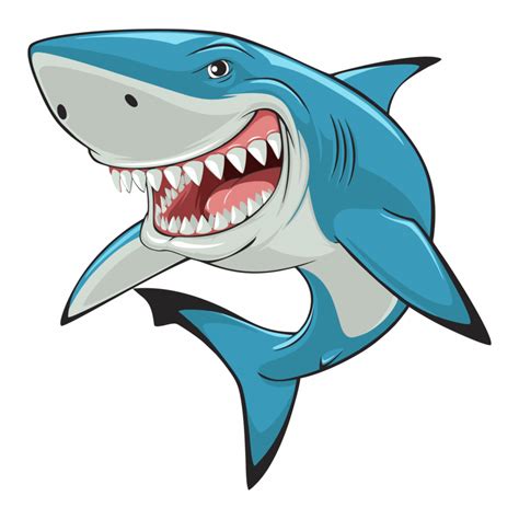 Great White Shark Background Clipart Cartoon Illustration Graphics