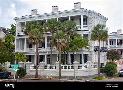 Historic Mansions In Charleston South Carolina Stock Photo Alamy