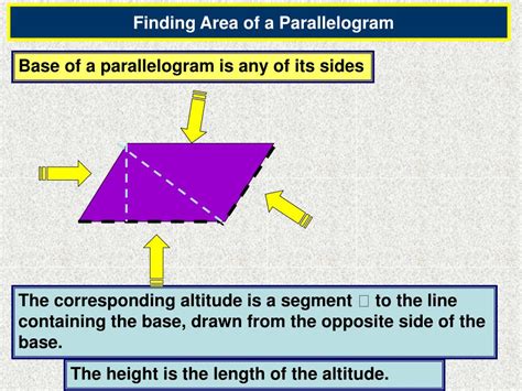 Ppt Section 10 1 Area Of Parallelograms Andtriangles Powerpoint