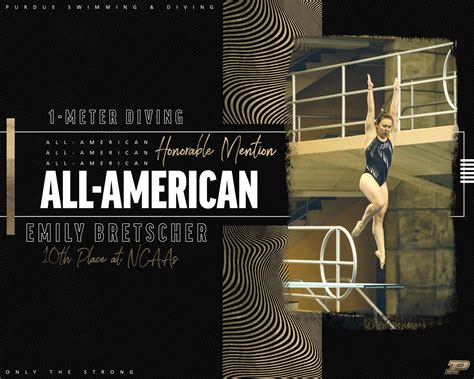 Bretscher Top 10 On 1 Meter To Claim All America Honor Purdue